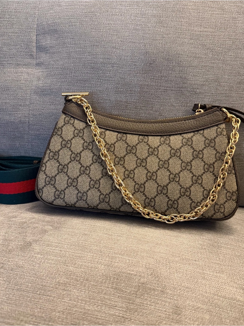 Gucci Ophidia Small Bag Color Beige Handle Material Canvas Women - Picture 3 of 5